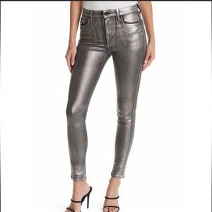 JOES JEANS The Charlie High Rise Skinny Ankle Andromeda Metallic 29 R NWT